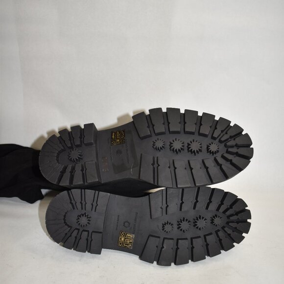 $1200 Stuart Weitzman Bedfordland SUEDE OVER THE KNEE LUG BLACK 7 B (PB24) - Picture 7 of 9